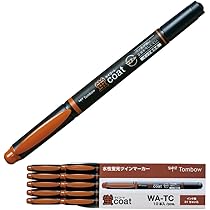 Amazon.co.jp: トンボ鉛筆 蛍光ペン 蛍コート WA-TC31-10P 茶色